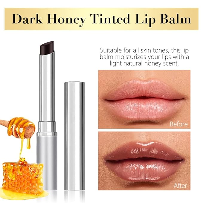 Black Cherry Nude Tinted Lip Balm, Sheer Hydrating Lipstick for All Skin Types - Natural Moisturizing Lip Tint, Long Lasting Waterproof