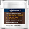 ElySeoul Korean Caffeine Collagen Eye Cream: Puffiness & Dark Circles Under Eye Treatment - Anti-Aging with Peptides & Hyaluronic Acid, 1 oz / 30g