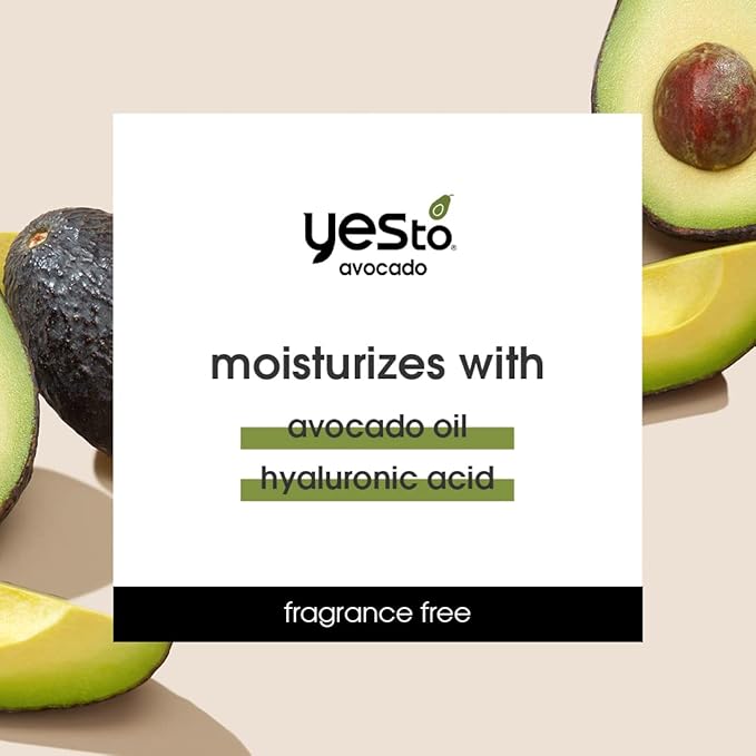 Yes To Avocado Daily Eye Cream, Fragrance-Free, Hydrating & Smoothing, with Hyaluronic Acid & Omega 3, 0.5 Fl Oz
