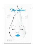 Vacation for Your Skin PDRN Vegan Sheet Mask Pack, 5 Sheets – 100% Biodegradable Cellulose Hydrogel, Hydrating & Soothing Korean Face Mask for Moisture, Nutrition & Relaxing Fresh Scent