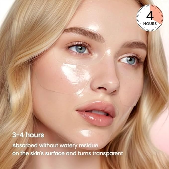 5 Pack Salmon DNA Collagen Mask 99% PDRN Anti-Aging Gel Mask | Overnight Firming & Hydrating Face Mask for Elasticity & Glow | Korean Skincare with Niacinamide, Peptides & Hydrolyzed Collagen
