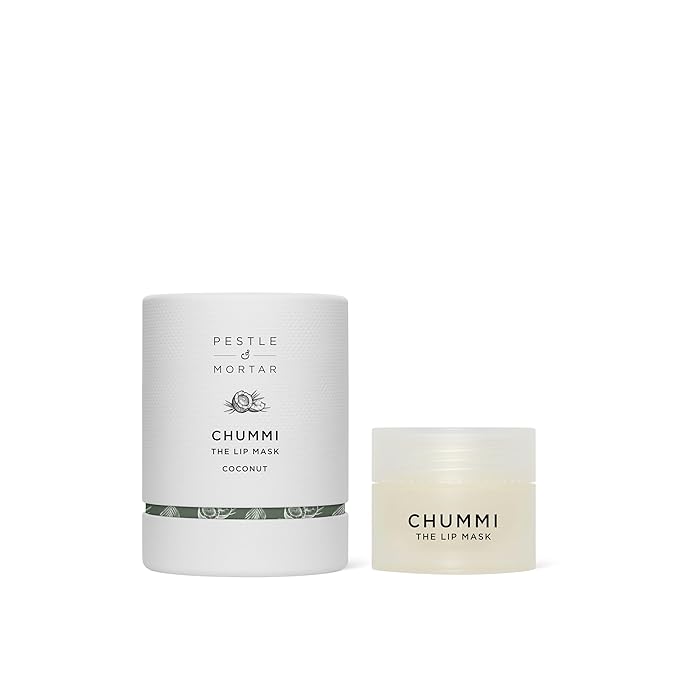 CHUMMI LIP MASK - skincare for your lips - Luxurious overnight lip treatment in coconut, berry, and vanilla, blended with lip-softening plant butters and exfoliating berry extracts. (20g, Coconut)
