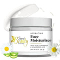 Hydrating Face Moisturizer - Daily Face Cream with Hyaluronic Acid, Vitamin E & C, Chamomile & Aloe for Oily, Acne-Prone, and Sensitive Skin - Vegan, Cruelty-Free, 2 oz