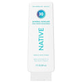 Native Mineral Sunscreen Lotion SPF 30, Vanilla Milk & Shea Scent, with 100% Mineral Zinc Oxide for Face & Body, Hawaii Compliant, Vegan, No White Cast - 7 oz