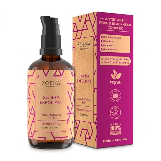 Organic BHA Peeling 2% • Natural Salicylic Acid Exfoliant • Pore Refining Complex • Facial Exfoliant for Smoother-Looking Skin • Refines Skin Appearance • Made in Germany