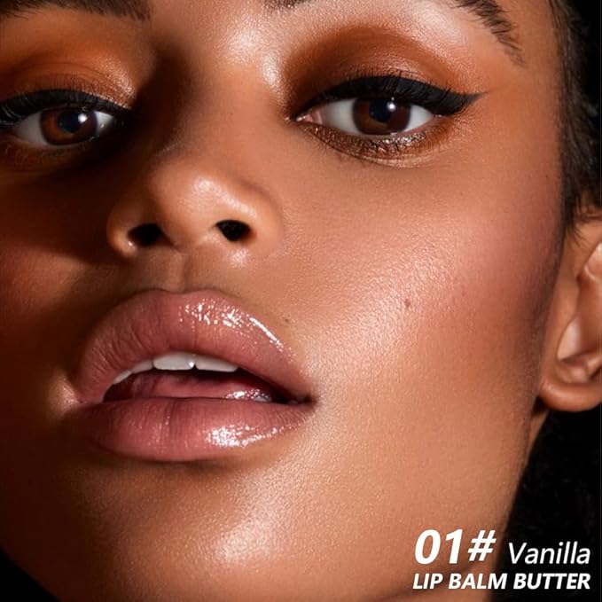 Summer Special Butter Lip Balm – Ultra-Hydrating Lip Care with Shea Butter & Olive Oil,Soothes Dry Lips with Natural Tint & Gloss Effect,Lip Plumper Moisture & Light Lip Stain Finish #1 Vanilla
