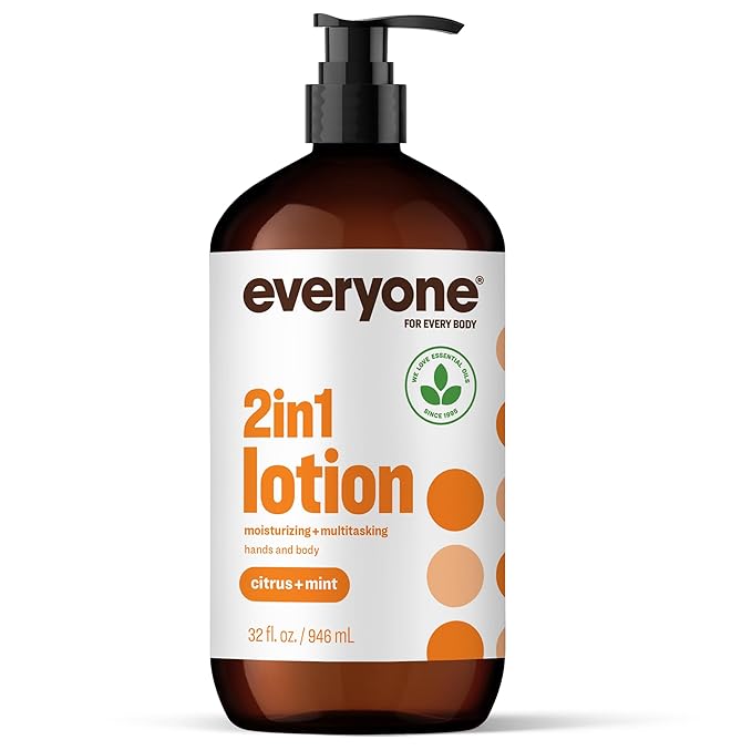 Everyone 2-in-1 Lotion for Hands/Body, 32 ounce (Pack of 1) Citrus and Mint made with Essential Oils for Men and Women
