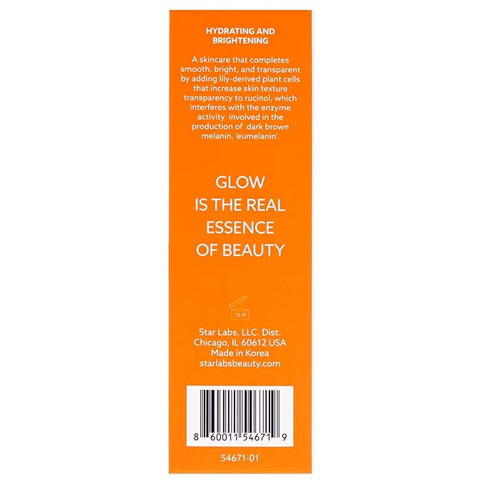 StarLabs Beauty Facial Serum with Rucinol, Lily Extracts, and Zenicyl - Korean Face Serum for Smooth, Even-Looking Skin - Cruelty Free - 1 oz
