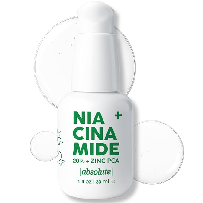 Absolute 20% Niacinamide + 1% Zinc PCA Serum – High-Strength Oil-Balancing Serum for Smoother, More Even-Looking Skin