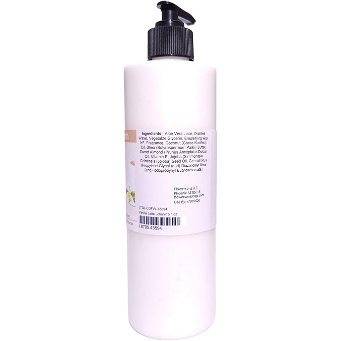 Blossom to Bath Vanilla Latte Lotion (16 ounce) - Phthalate Free Fragrance - Absorbs Quickly with a Deep Vanilla Scent