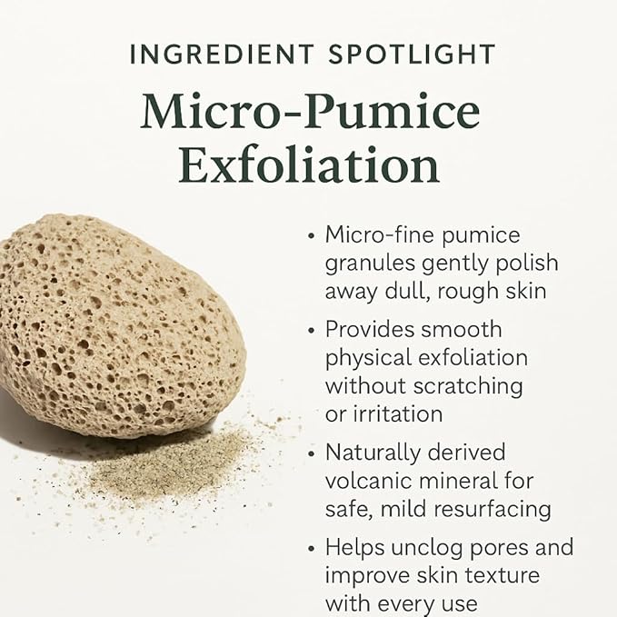 Antioxidant Facial Scrub, Green Tea & White Tea Exfoliating Treatment, Natural Moisturizing Face Scrub with Aloe & Jojoba, 2 oz