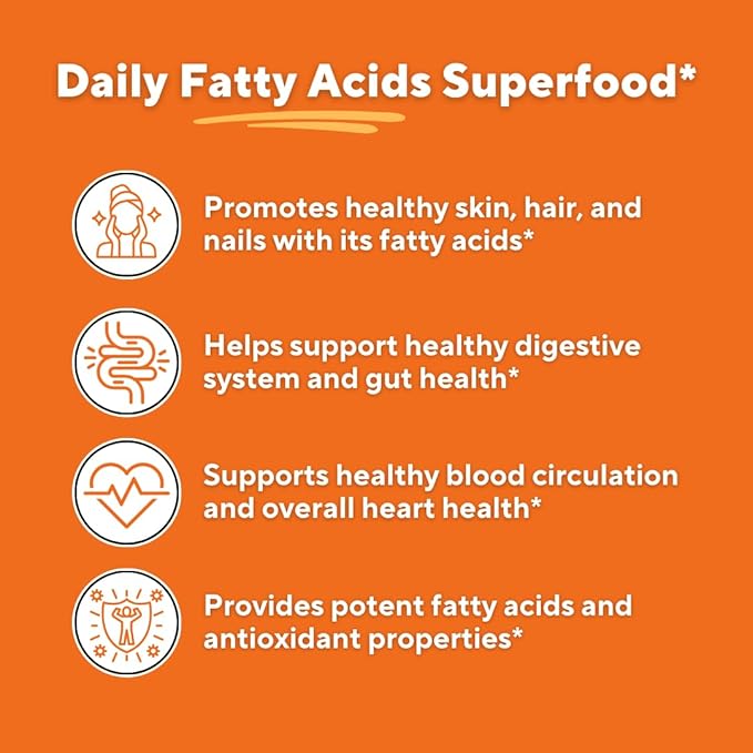 Omega 7 Sea Buckthorn Berry Oil 1000mg for Hair, Skin, Nails, Heart Health Support - 34% Palmitoleic Acid & Natural Omega 3 6 9 Fatty Acids Supplement - 120 Capsules, Non-GMO, Gluten-Free