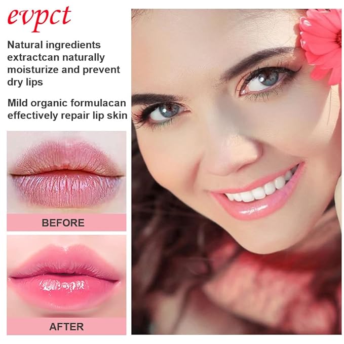 EVPCT 2Pcs Aloe Vera Lip Color Changing Lip Balm Set - Green Magic PH Lipstick Tinted Lip Balm Gloss Stain Makeup Set for Women Girls - Waterproof