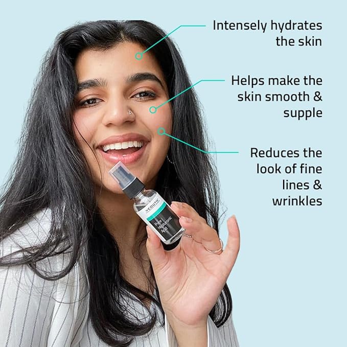 YEOUTH Pure Hyaluronic Acid Serum for Face 99% for Dry & Dull Skin, Hydrating Hyaluronic Acid Face Serum for Women & Men, Facial Care For All Skin Types 1oz