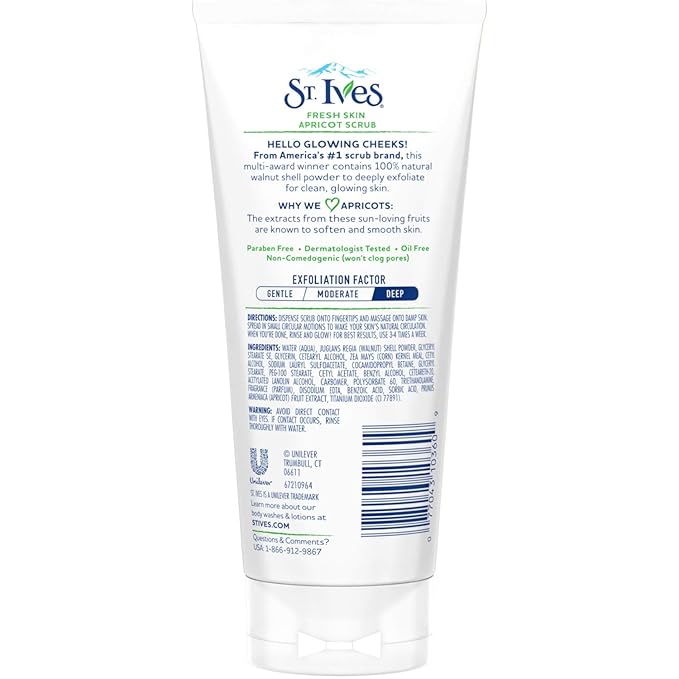 St. Ives Face Scrub Apricot 6 oz (Pack of 7)