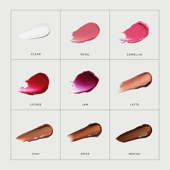 Naturium Phyto-Glow Lip Balm, Hydrating Lip Care with a Glossy Finish, 0.34 oz Camellia