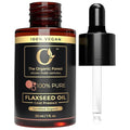 100% Plant Based Organic Flaxseed Oil for Hair and Skin Care - Aceite de Lino - Non-Greasy, Fast Absorbing Cold Pressed Flax Seed Oil (Linseed) for Aromatherapy and Massage | Natural Moisturizer