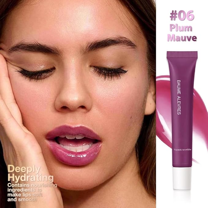 Butter Lip Balm – Ultra-Hydrating Lip Care with Shea Butter & Olive Oil, Soothes Dry Lips with Natural Tint & Gloss Effect,Lip Plumper Moisture & Light Lip Stain Finish #6 Pink Candy