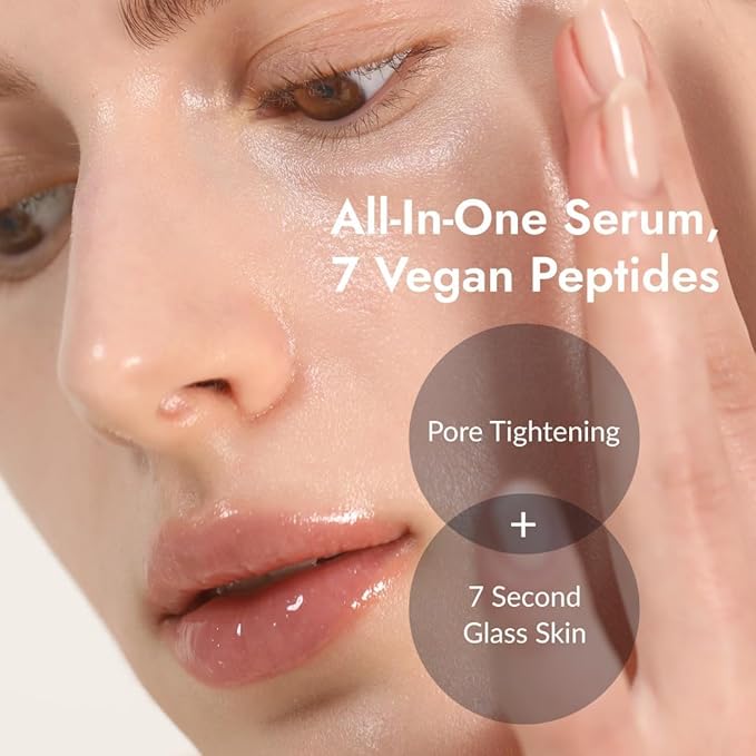 MIZ.ON 7 Vegan Peptide Booster Serum Korean Anti-Aging Face Serum with Niacinamide & Hyaluronic Acid Hydrating Firming & Smoothing Skincare for Fine Lines & Skin Repair – 150 ml
