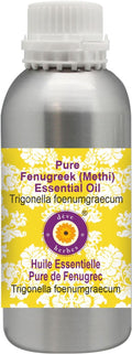 Deve Herbes Pure Fenugreek (Methi) Essential Oil (Trigonella foenumgraecum) Steam Distilled 1250ml (42 oz)