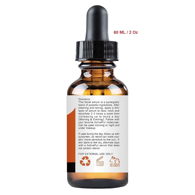 25% Best Vitamin C Serum for Face (2 Oz/60 ml) Hyaluronic Acid Vitamin E Retinol Ferulic Acid Niacinamide Collagen in Anti Aging Eye Circles Fine Lines Wrinkles Dark Spots - All Skin Types