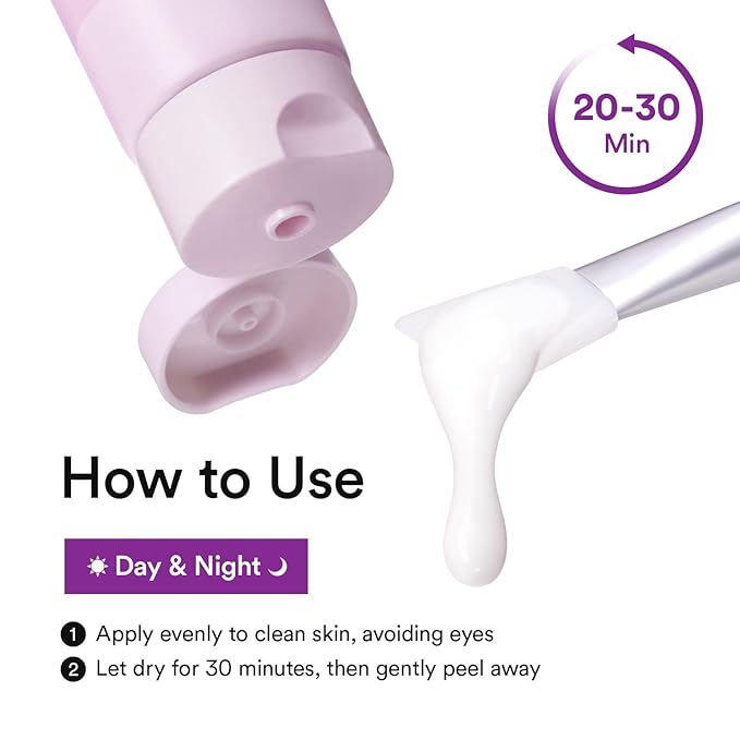 VEGANIFECT Collagen Wrapping Peel Off Facial Cream Mask with Jelly Brush, For Elasticity, Hydrating, Hydrolyzed Collagen & Peptide, Glass Skin, Korean Skincare, 2.73 Fl Oz