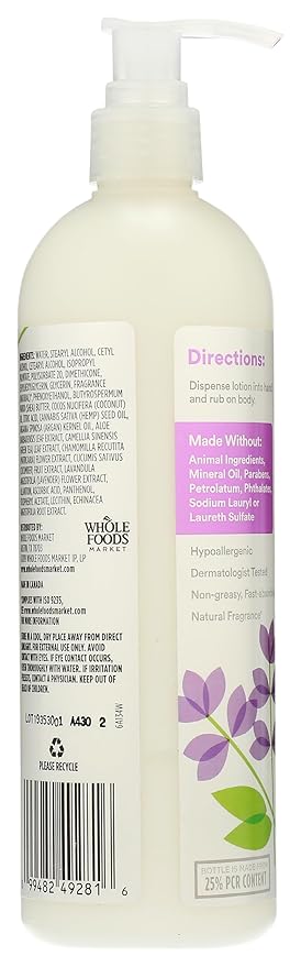 365 by Whole Foods Market Lavender Maximum Moisture Lotion, 16 FZ
