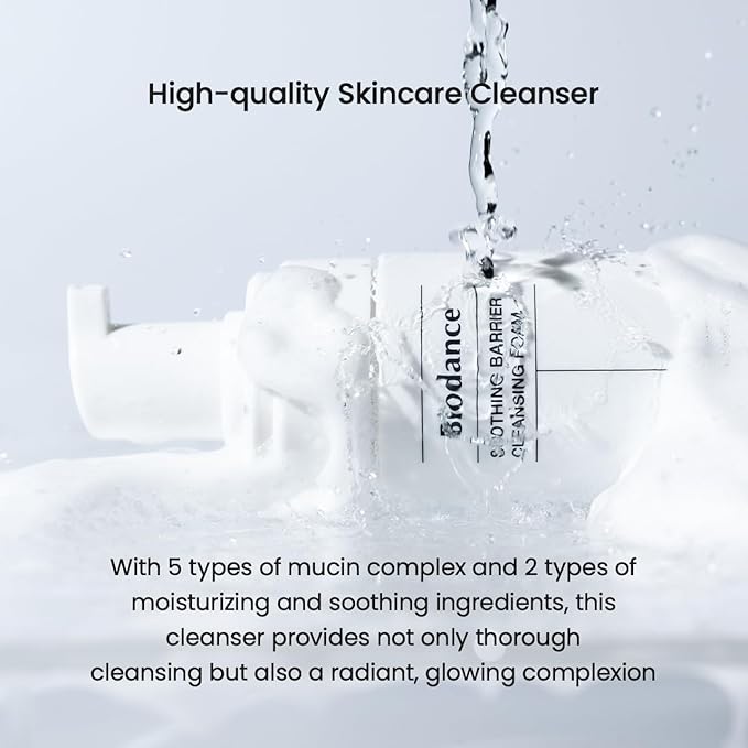 BIODANCE Soothing Barrier Cleansing Foam, Micro Bubble Foam, Gentle & Mild Facial Cleanser, Korean Skin Care | 4.06 fl.oz, 120ml