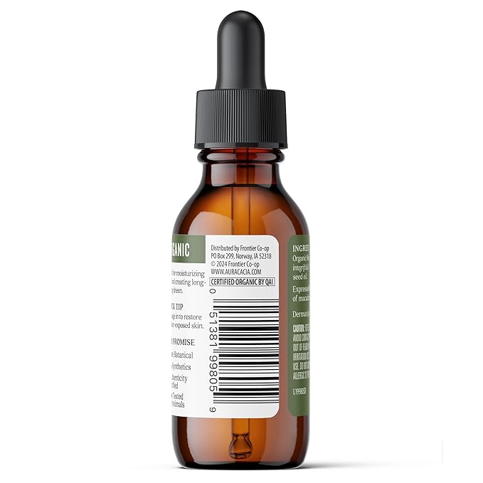 Aura Cacia Organic Skin Care, Protecting Macadamia Oil, 1 Fluid Ounce