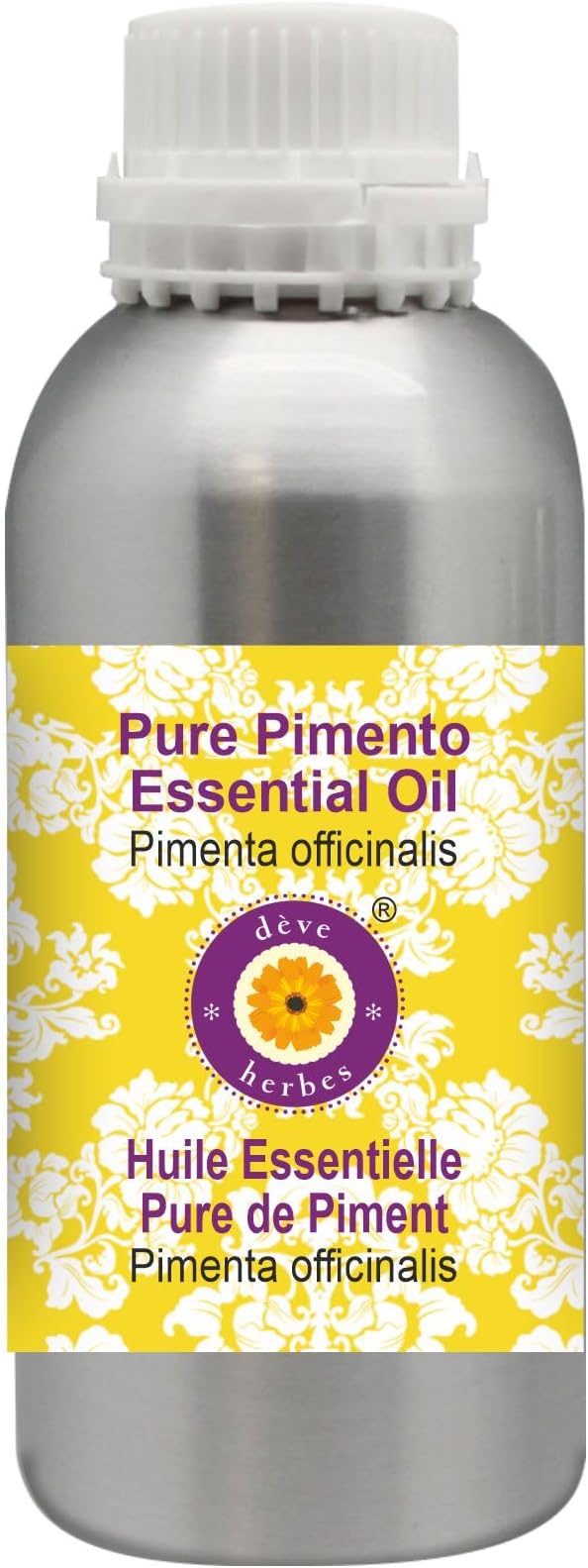 Deve Herbes Pure Pimento Essential Oil (Pimenta officinalis) Steam Distilled 300ml (10 oz)