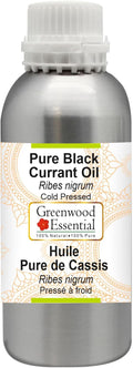 Greenwood Essential Pure Black Currant Oil (Ribes nigrum) Cold Pressed 300ml (10 oz)
