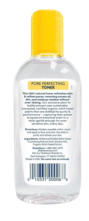 Dickinsons, Originial Witch Hazel Pore Perfecting Toner, 3.3 Fl Oz