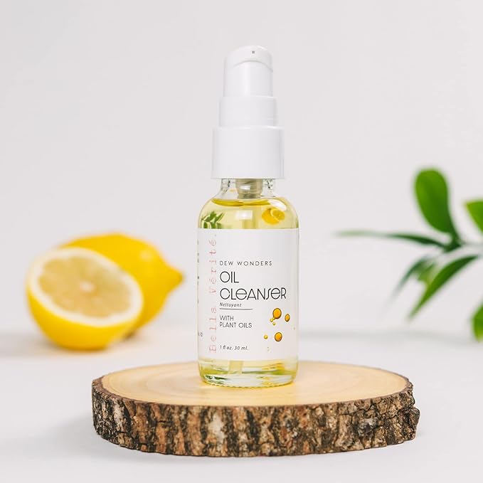 Bella Vérité.- Vegan, Dew Wonders Oil Cleanser w/Avocado, Rosehip, Almond & Apricot Oil to remove dirt, oil, sunscreen & stubborn makeup, Moisturizes, Leaves skin clean, soft & radiant, 1 Fl Oz
