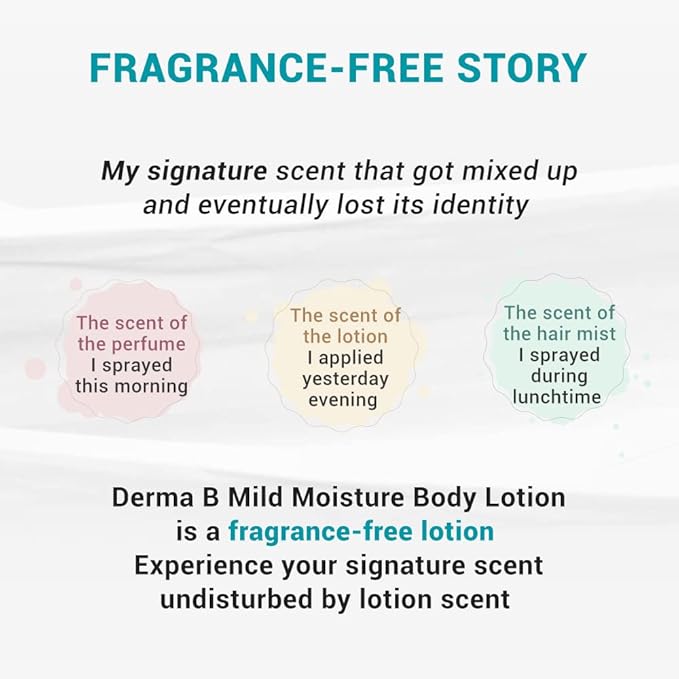 Derma B | Mild Moisture Body Lotion | Body Moisturizer for Sensitive Skin | Body Lotion for Extremely Dry Skin | Non-Irritating | Unscented Fast-Absorbing Cream | Korean Skincare | 13.5 fl oz (400ml)