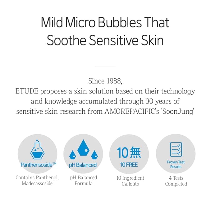 ETUDE SoonJung pH 6.5 Whip Cleanser Duo Set| Mild Micro Foaming Face Wash for Sensitive Skin, Panthenol, Madecassoside for Soothing, Barrier Repair, Vegan Certified, Non-comedogenic, 10.14 Fl Oz