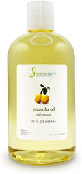 Marula Oil by Soapeauty | 100% Pure & Natural, Cold Pressed, Rich in Vitamin E & Omega Fatty Acids | Best for Skin, Hair, Face, Nails, and Soap Making | 12 fl oz