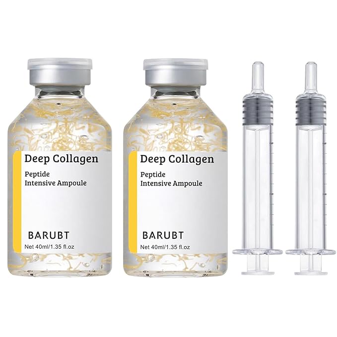 Silk Peptide Intensive Lifting Ampoule 40ml, Korean Anti-Aging Serum for Face with Collagen & 30 Peptide Complex, Skincare Serum for Smoother, Glowing Skin (2Pcs)