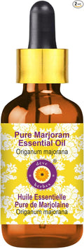 Deve Herbes Pure Marjoram Essential Oil (Origanum majorana) with Glass Dropper Steam Distilled 30ml (1 oz)