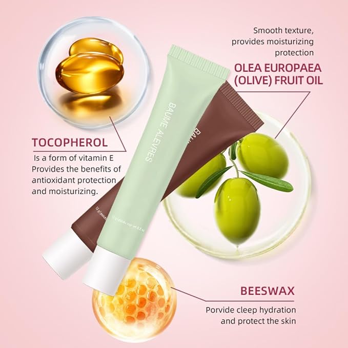 Butter Lip Balm – Ultra-Hydrating Lip Care with Shea Butter & Olive Oil, Soothes Dry Lips with Natural Tint & Gloss Effect, Lip Plumper Moisture & Light Lip Stain Finish #2 Mint