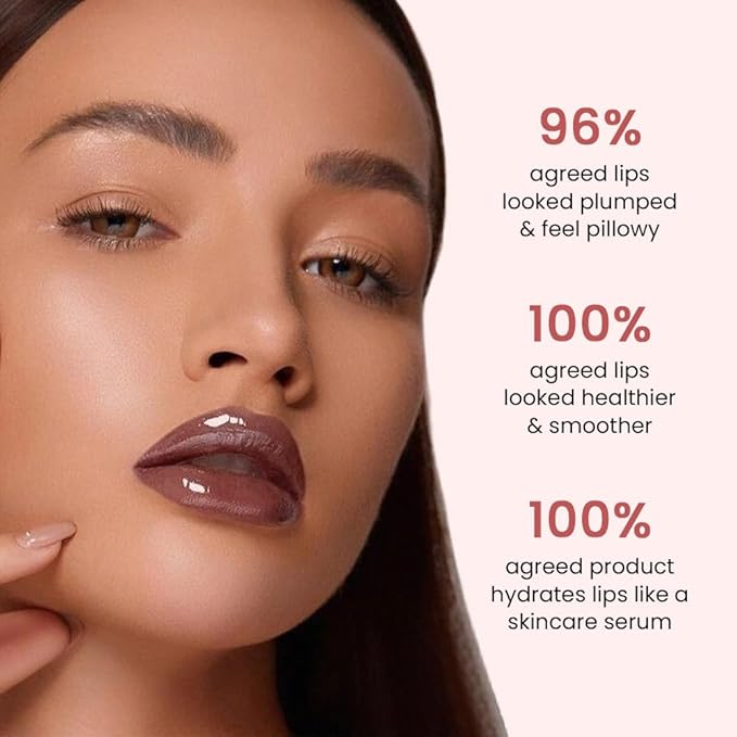 FeiCuiYun 2Pcs Lip Tinted Glowy Balm Hydrating Tinted Lip Serum Lip Gloss, Ultra-Hydrating Natural Vegan Lip Balm, Sheer-Tinted Shine & Hydration, Soothes & Softens Dry Lips Skincare 05+06