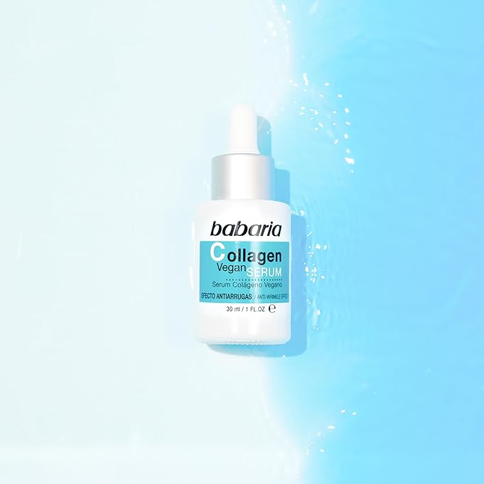 Babaria Collagen Vegan Serum - Face Serum Made from Wild Plants - Skin Care for Skin Elasticity and Firmness - Anti-Aging Serum for Face - 1 oz