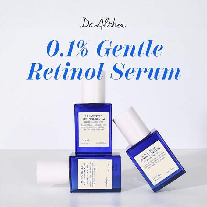 Dr.Althea 0.1% Gentle Retinol Serum | Helps Reduce Wrinkles, Fine Lines, and Signs of Aging | Gentle Skincare for Day & Night | Korean Vegan Skin Care for All Skin Types