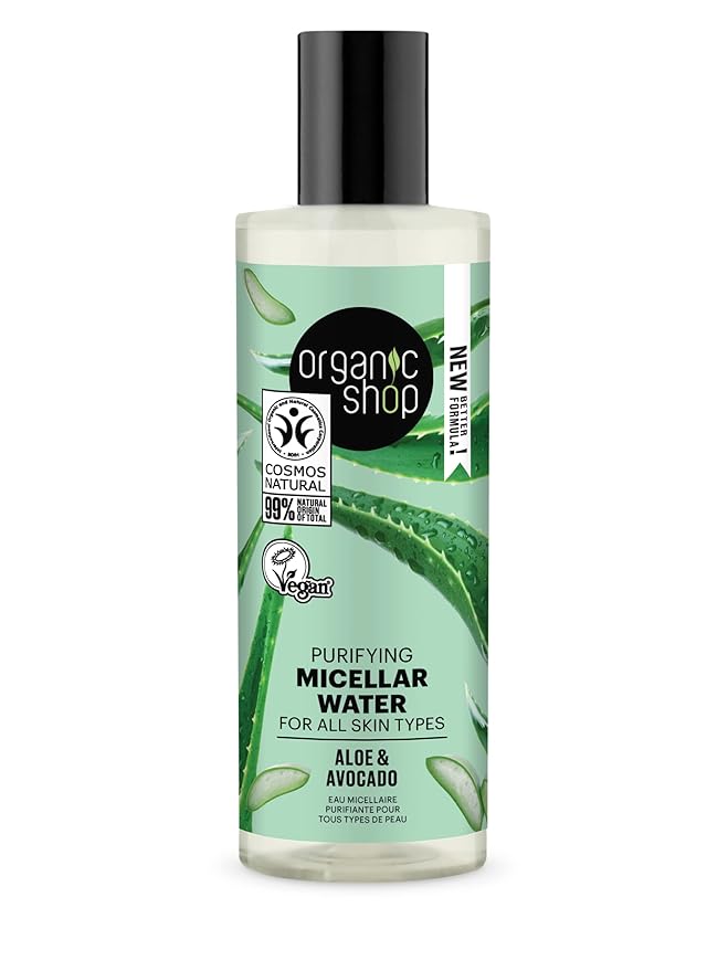 Organic Shop Avocado and Aloe Purifying Micellar Water All Skin Types 5.07 fl oz