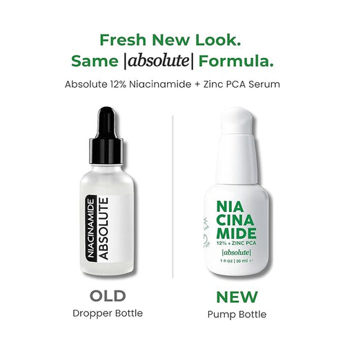 Absolute 12% Niacinamide + 1% Zinc PCA Serum – Oil Balancing Serum for Refined-Looking Skin