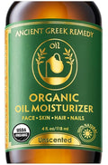Ancient Greek Remedy Face Oil for Dry Skin - Organic Unscented Anti-Aging Serum - Jojoba, Rosehip, Almond, Olive, Vitamin E - Facial Gua Sha oil - Natural Body Moisturizer for Women & Men 4 oz