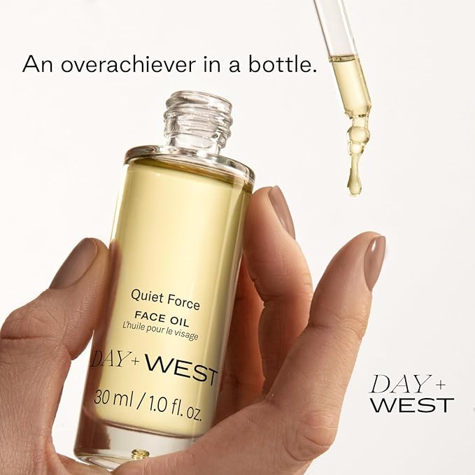 Day+West Hydrating Face Oil for Women – Rosehip & Squalane Oil for Sensitive Skin, Gentle Moisturizing Vitamin C, Natural & Essential Oils for Gua Sha Use, Healthy Glowing Skin Care -30ml
