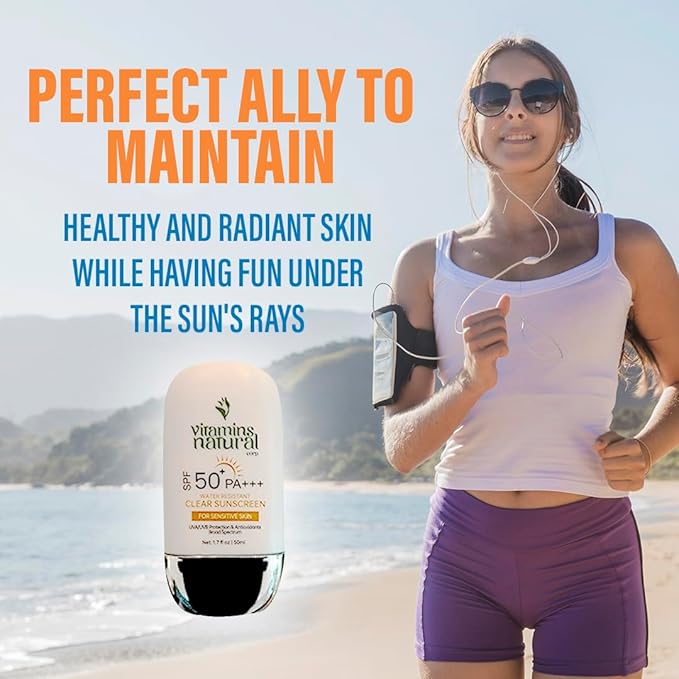 Sunscreen SPF 50 Face Cream Broad Spectrum UVA UVB Protection Lightweight Non Greasy Oil and Fragrance Free Water Resistant Facial Sunscreen 1.7 Oz