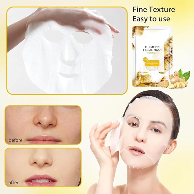 Facial Masks Skincare for Women,Moisturize Face Mask Sheet for Girl,Hydrating Face Mask for All Skin Types,Dry Skin & Sensitive Skin (10-Packs)