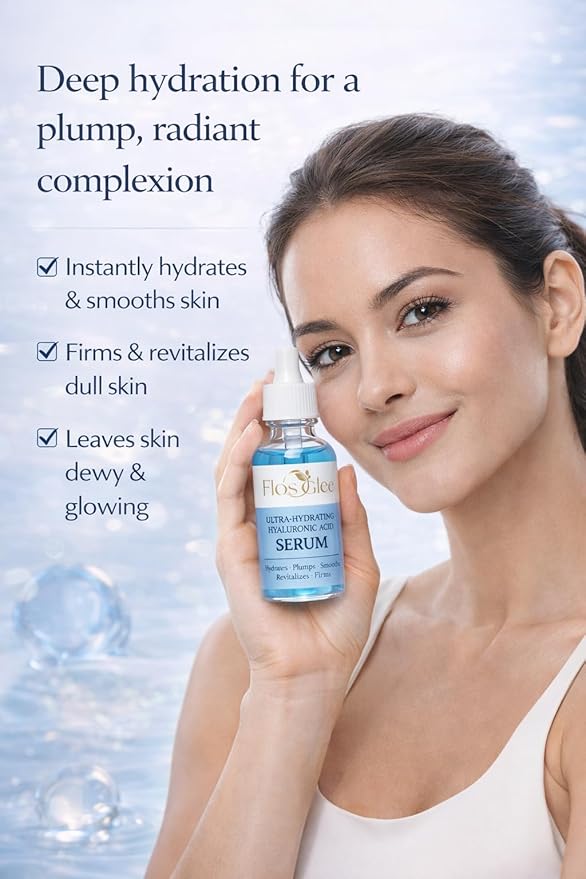Hyaluronic Acid Face Serum with Vitamin C – Hydrating & Lightweight Moisturizer for Dry Skin, Anti Aging & Skin Brightening Serum for Women & Men – Daily Skincare 30ml