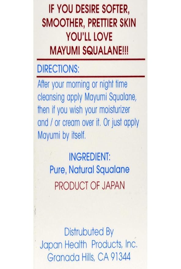 Mayumi Squalane Skin Oil - 2.17 fl oz